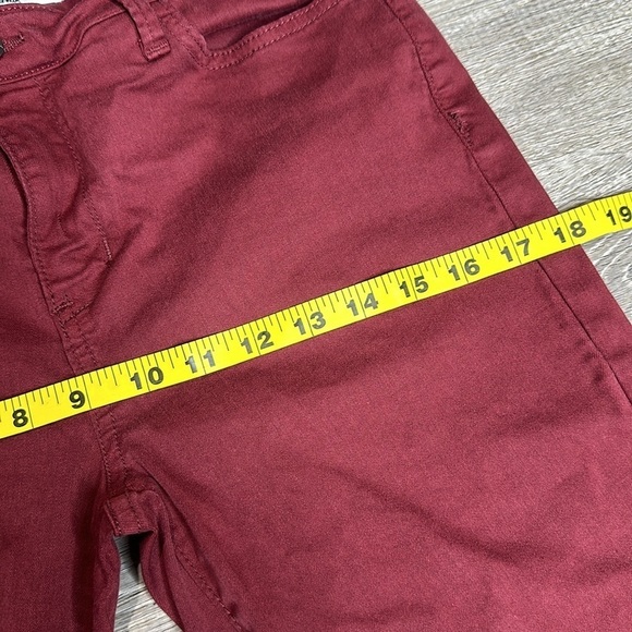 Sam Edelman Women’s The Kitten Mid Rise Skinny Jeans 26” Inseam Maroon Sz 10/30 - Picture 9 of 12